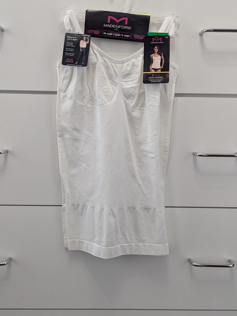 Maidenform Large Everyday Seamless Shaping Cami White NWT